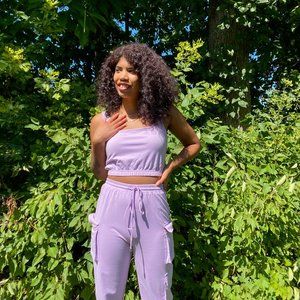 Purple Lounge Set $30 on our website